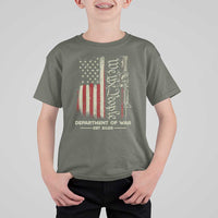 Department of War Est 2025 T Shirt For Kid We The People Rifle American Flag Patriotic 2A Statement - Wonder Print Shop