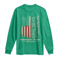 Department of War Est 2025 Long Sleeve Shirt We The People Rifle American Flag Patriotic 2A Statement - Wonder Print Shop