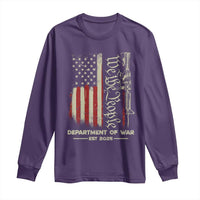 Department of War Est 2025 Long Sleeve Shirt We The People Rifle American Flag Patriotic 2A Statement - Wonder Print Shop