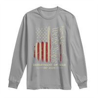 Department of War Est 2025 Long Sleeve Shirt We The People Rifle American Flag Patriotic 2A Statement - Wonder Print Shop