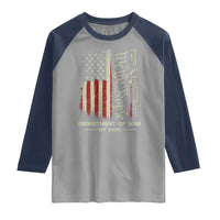Department of War Est 2025 Raglan Shirt We The People Rifle American Flag Patriotic 2A Statement - Wonder Print Shop