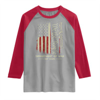 Department of War Est 2025 Raglan Shirt We The People Rifle American Flag Patriotic 2A Statement - Wonder Print Shop
