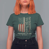 Department of War Est 2025 T Shirt For Women We The People Rifle American Flag Patriotic 2A Statement - Wonder Print Shop