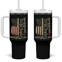 Department of War Est 2025 Tumbler With Handle We The People Rifle American Flag Patriotic 2A Statement - Wonder Print Shop