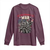 Department of War Est 2025 Long Sleeve Shirt Patriotic Combat Squad Tactical Soldiers Graphic - Wonder Print Shop