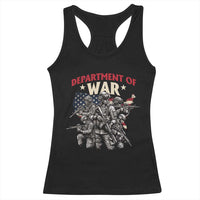 Department of War Est 2025 Racerback Tank Top Patriotic Combat Squad Tactical Soldiers Graphic - Wonder Print Shop