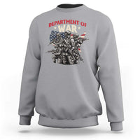 Department of War Est 2025 Sweatshirt Patriotic Combat Squad Tactical Soldiers Graphic - Wonder Print Shop