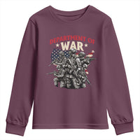 Department of War Est 2025 Youth Sweatshirt Patriotic Combat Squad Tactical Soldiers Graphic - Wonder Print Shop