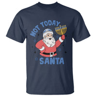 Santa Hanukkah T Shirt Not Today Santa Chanukah Jewish Festival Jew Hanukkah - Wonder Print Shop
