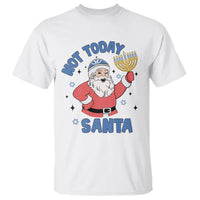Santa Hanukkah T Shirt Not Today Santa Chanukah Jewish Festival Jew Hanukkah - Wonder Print Shop