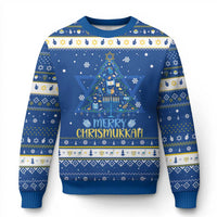 Merry Chrismukkah Hanukkah Ugly Sweater Jewish Christmas Tree Chanukah - Wonder Print Shop