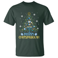 Christmas Hanukkah T Shirt Merry Christmukkah Jewish Christmas Tree Chanukah Hanukkah - Wonder Print Shop