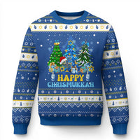 Merry Chrismukkah Hanukkah Ugly Sweater Jewish Christmas Trees Chanukah - Wonder Print Shop