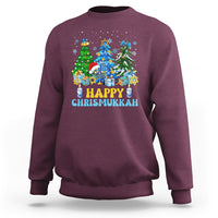 Christmas Hanukkah Sweatshirt Merry Christmukkah Jewish Christmas Trees Chanukah Hanukkah - Wonder Print Shop