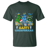 Christmas Hanukkah T Shirt Merry Christmukkah Jewish Christmas Trees Chanukah Hanukkah - Wonder Print Shop