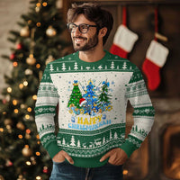 Christmas Hanukkah Ugly Christmas Sweater Merry Christmukkah Jewish Christmas Trees Chanukah - Wonder Print Shop