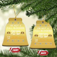Funny Jewish Christmas Ornament I'm Not Full Blooded Jew I'm Jewish Chanukah Ugly Sweater Hanukkah - Wonder Print Shop