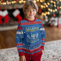 Funny Cat Hanukkah Ugly Sweater Meowzel Tov Chanukah Jewish - Wonder Print Shop