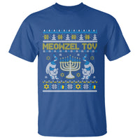Hanukkah Cat T Shirt Meowzel Tov Funny Chanukah Jewish Cat Owner Ugly Hanukkah - Wonder Print Shop