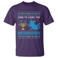 Hanukkah Cat T Shirt Light The Meownorah Jewish Hanukkah Cat Menorah Chanukah - Wonder Print Shop