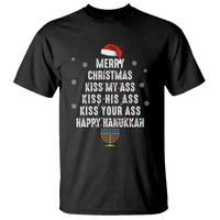 Merry Christmas Kiss My Ass His Ass Your Ass Happy Hanukkah T Shirt - Wonder Print Shop