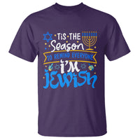 Tis The Season To Remind Everyone Im Jewish Funny Hanukkah T Shirt - Wonder Print Shop