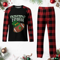 Fighting Irish Plaid Pajama Set Football Shamrock St Patricks Spirit Classic Vintage - Wonder Print Shop