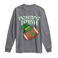 Fighting Irish Long Sleeve Shirt Football Shamrock St Patricks Spirit Classic Vintage