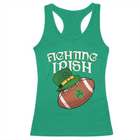 Fighting Irish Racerback Tank Top Football Shamrock St Patricks Spirit Classic Vintage