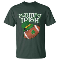 Fighting Irish T Shirt Football Shamrock St Patricks Spirit Classic Vintage