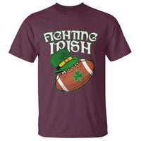 Fighting Irish T Shirt Football Shamrock St Patricks Spirit Classic Vintage