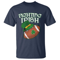 Fighting Irish T Shirt Football Shamrock St Patricks Spirit Classic Vintage