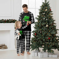 St Patricks Day Shamrock Playing Football Plaid Pajama Set Cute Gift for Sports Lovers - Wonder Print Shop