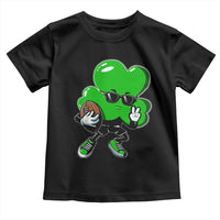 St Patricks Day Shamrock Playing Football Toddler T Shirt Cute Gift for Sports Lovers
