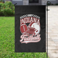 Indiana Pride Football Lover Garden Flag Retro IN for Sport Fans