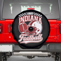 Indiana Pride Football Lover Spare Tire Cover Retro IN for Sport Fans
