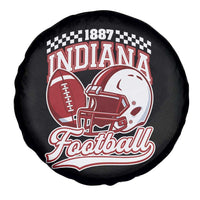 Indiana Pride Football Lover Spare Tire Cover Retro IN for Sport Fans