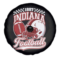 Indiana Pride Football Lover Spare Tire Cover Retro IN for Sport Fans