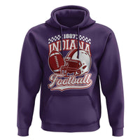 Indiana Pride Football Lover Hoodie Retro IN for Sport Fans