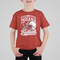 Indiana Pride Football Lover T Shirt For Kid Retro IN for Sport Fans