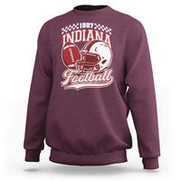 Indiana Pride Football Lover Sweatshirt Retro IN for Sport Fans