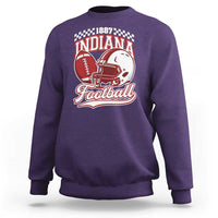 Indiana Pride Football Lover Sweatshirt Retro IN for Sport Fans