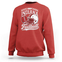 Indiana Pride Football Lover Sweatshirt Retro IN for Sport Fans