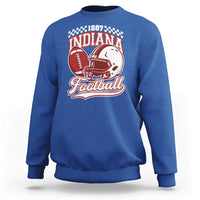 Indiana Pride Football Lover Sweatshirt Retro IN for Sport Fans