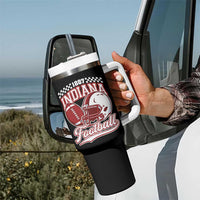 Indiana Pride Football Lover Tumbler With Handle Retro IN for Sport Fans