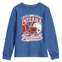 Indiana Pride Football Lover Youth Sweatshirt Retro IN for Sport Fans