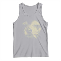 Funny Chihuahua Smoking Cegarette Meme Tank Top Gritty Ironic Dog Graphic for Dark Humor Lovers