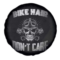 Biker Skull Spare Tire Cover Bike Hair Don't Care