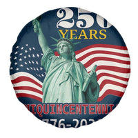 250 Years Semiquincentennial 1776 2026 Spare Tire Cover Statue of Liberty Patriotic Celebration
