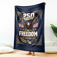 250 Years of Freedom 1776 2026 Patriotic Eagle Throw Blanket America 250th Anniversary Tribute
